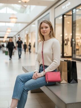 Kate Spade Staci Dual Zip Around Crossbody 2 main zip compartment